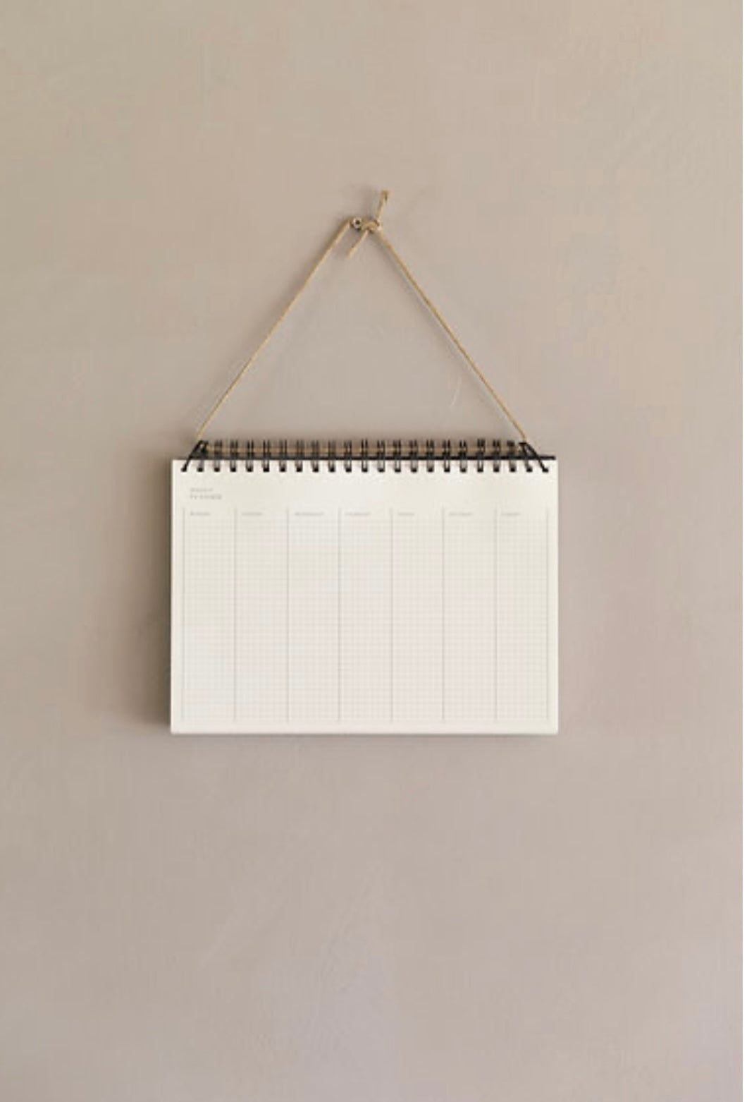 Monk & Anna , planner settimanale colore Torrone