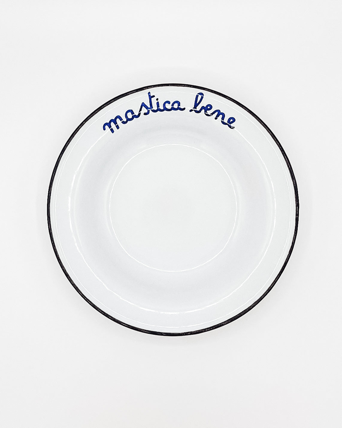 Piatto Smaltato - MASTICA BENE