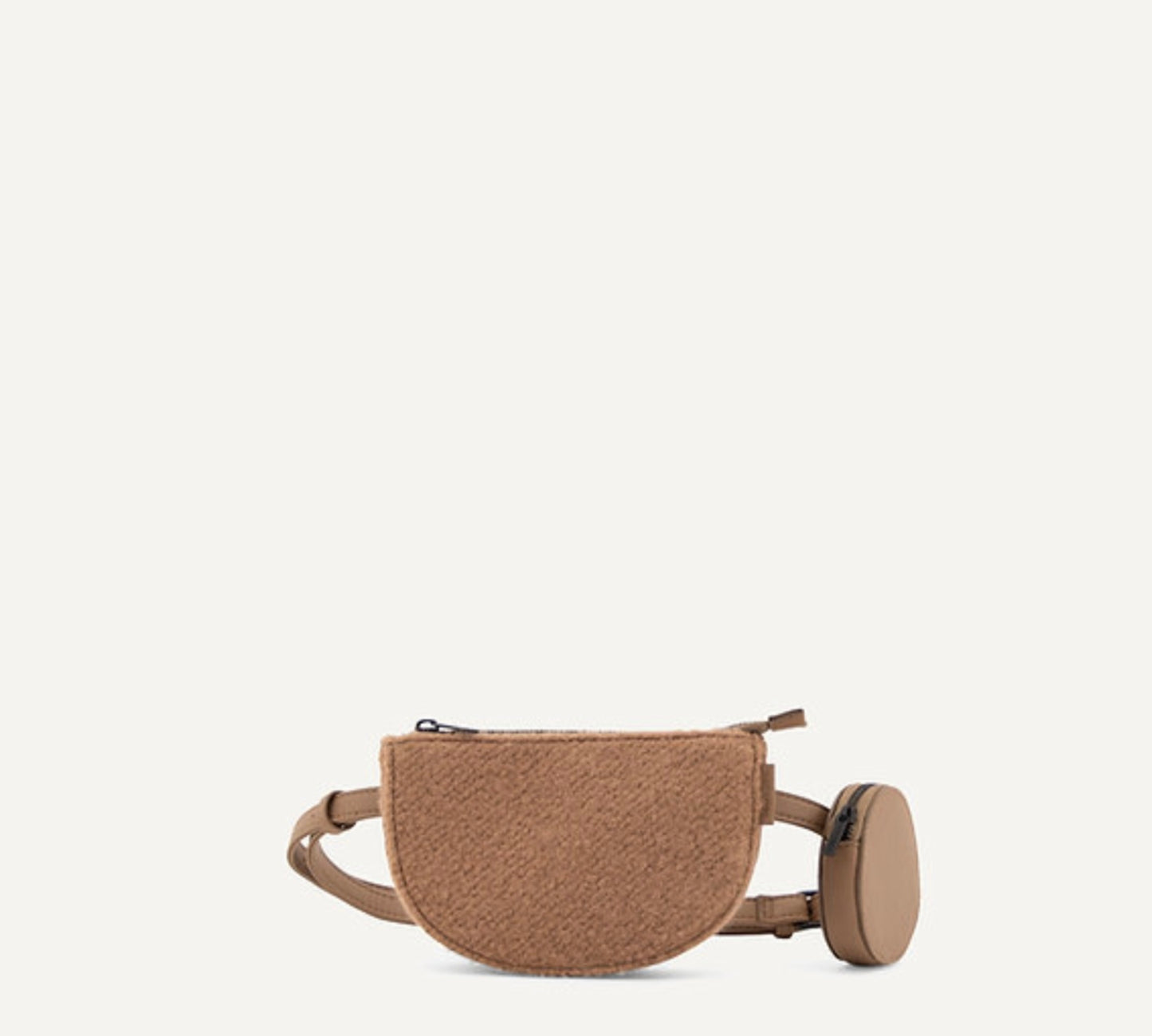 Monk & Anna , belt bag in lana colore Cacao